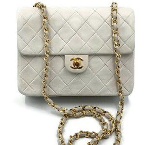 Authentic Chanel Vintage Mini Square Flap Bag